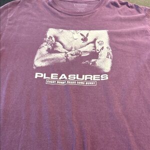 Pleasures Purple Graphic Tee Size XL USED